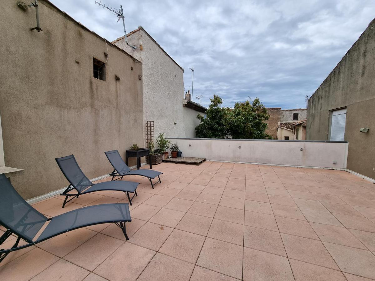 T4- Terrasse 50M², Garage, Centre-Ville ナルボンヌ エクステリア 写真