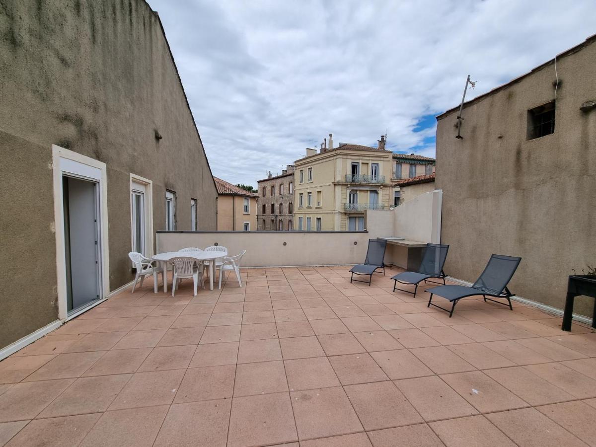 T4- Terrasse 50M², Garage, Centre-Ville ナルボンヌ エクステリア 写真